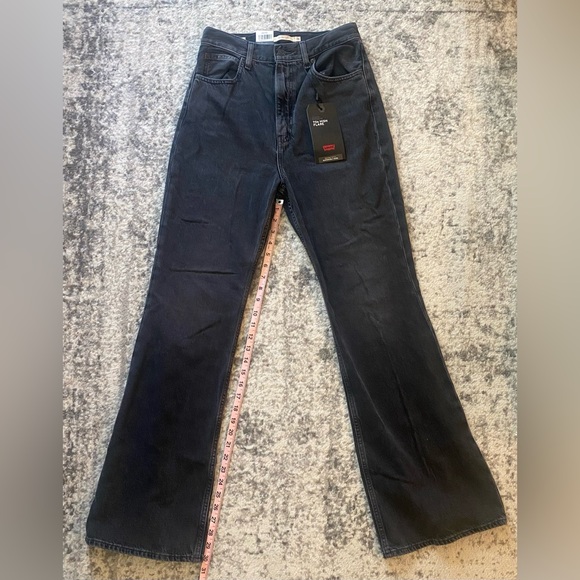 NWT Levi’s 70s High Flare Black Jeans - Picture 4 of 12